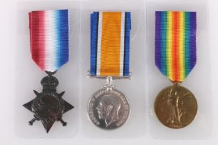 Medals of S/12154 Private Robert Bilsland of the 8th/10th Battalion Gordon Highlanders who was
