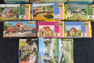 OO gauge HO scale model railway model kits including B960 Lowenbraurei, B103 Schonblick station,