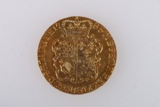UNITED KINGDOM George III (1760-1820) gold guinea 1786 S3728, GEF, 8.4g gross.