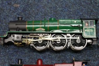 O gauge model railway, a kit built electric 4-6-0 Enchantress tender locomotive 25604 LMS maroon,