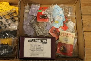 O gauge partial modelling kits including Gladiator Model Kits GLW6 LNWR/LMS Crystal Palace Brake