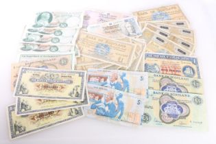 BANK OF SCOTLAND twenty pound £20 2000, four five pound £5 banknotes 1962 x2, 1963, 1965, 1969 x2