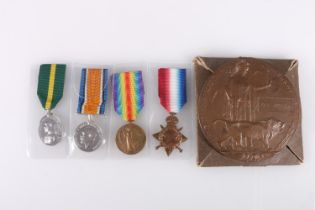 Medals of 1107 and 316733 Sergeant John McTavish of the 13th (Scottish Horse) Battalion Black