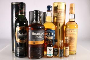 Three bottles of single malt Scotch whisky to include GLENMORANGIE 10 year old 40% abv. 70cl with