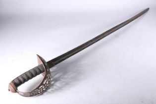 British 1796 pattern cavalry trooper’s sword, the etched blade by Henry Wilkinson with 6th Dragoon