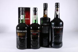 Four bottles of COCKBURN's port including three Special Reserve 20% abv. 2x 75cl 1x 1litre, one