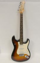 Legacy six string electric guitar, 100cm in length.
