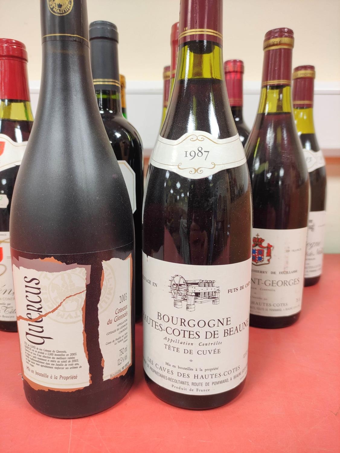 Twelve bottles of assorted red wine, Mainly French to include two bottles of Bourgogne Hautes - Image 2 of 5