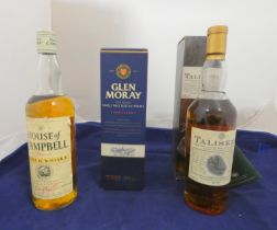 Talisker 10 years old single malt scotch whisky, 45.8%, 70cl, boxed, with House of Campbell finest
