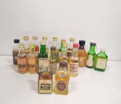 Collection of Malt whisky miniatures, most circa 1970s / 80s, to include Highland Park