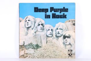 Deep Purple In Rock on Harvest label, matrix SHVL 777 A2,B-1 early pressing with gatefold sleeve.