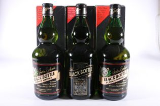 Three bottles of Black Bottle blended Scotch whisky, each boxed, 70cl 40% abv. (3)