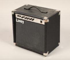 Laney LC15 guitar amplifier with black tolex finish, serial number KGA1419, made in the UK