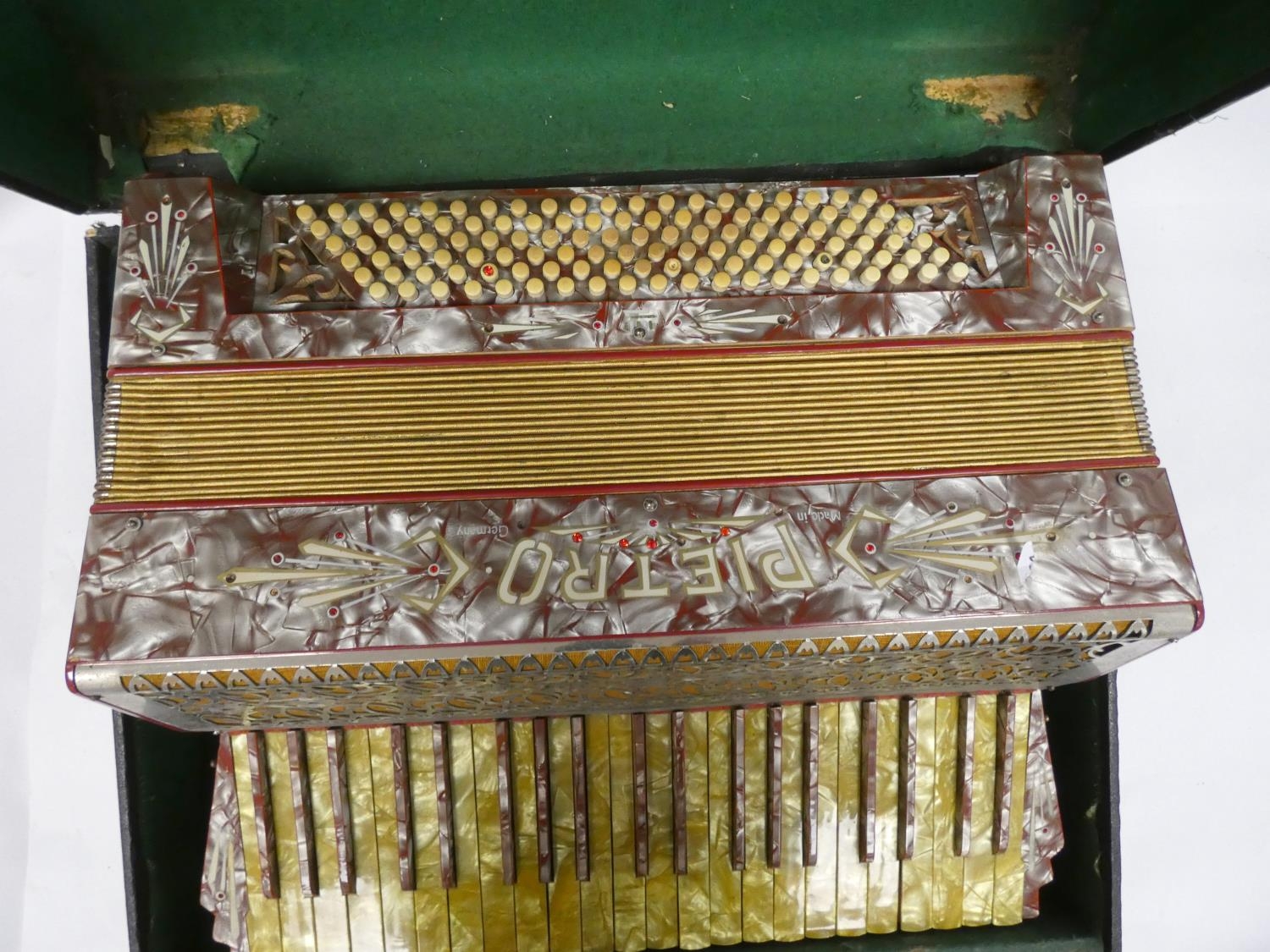 Vintage cased Pietro accordion with 24 buttons , Made in Germany. - Image 3 of 4