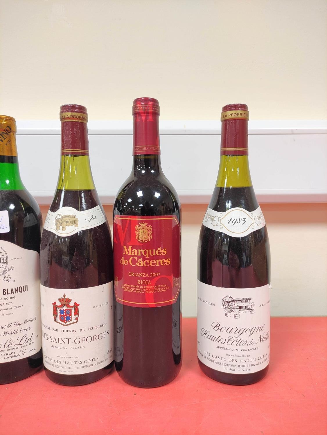 Twelve bottles of assorted red wine, Mainly French to include two bottles of Bourgogne Hautes - Image 4 of 5