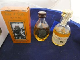 Collection of malt and blended whisky miniatures to include Lagavulin 16 years old, Old bottle of