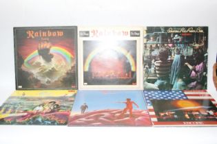 Mainly 70s records to include Rainbow, Rush, The Jimi Hendrix Experience Electric Ladyland, etc (8).