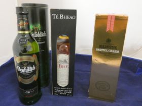 Glenfiddich special reserve 12 years old single malt scotch whisky, 40% vol, 700ml, tubed, with Te