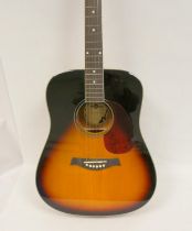 Gear 4 Music six string acoustic guitar, model DN20MSB.