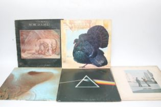 Early 70s records to include Atomic Rooster Death Walls Behind You, Turkey Wild Turkey and three
