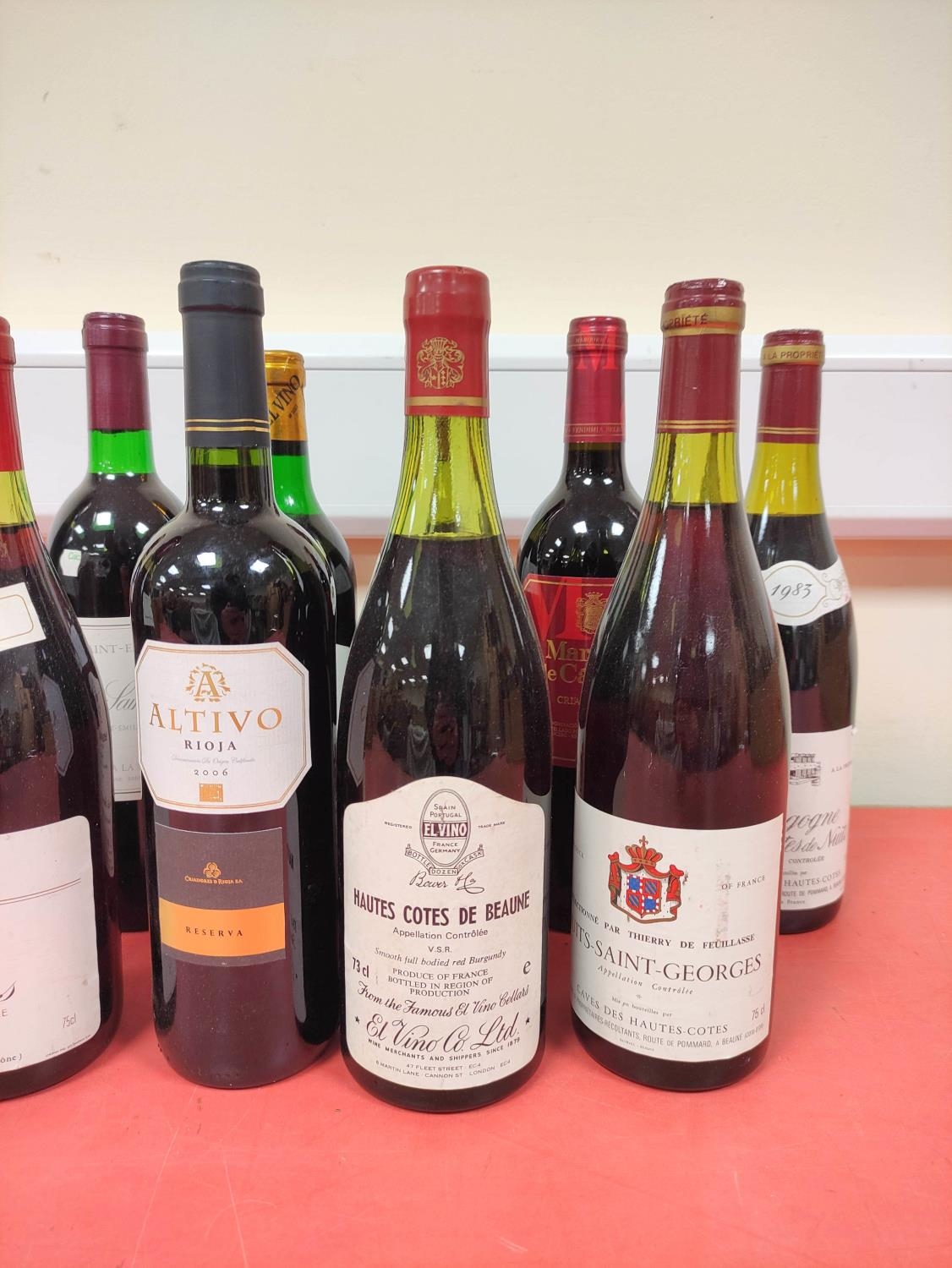 Twelve bottles of assorted red wine, Mainly French to include two bottles of Bourgogne Hautes - Image 3 of 5