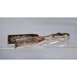 Silver asparagus tongs, King's pattern, by Lias Brothers, 1871, 110g.