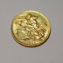 Gold sovereign, 1914.