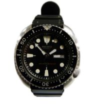 Seiko Turtle 6309-7040 automatic water 150 resist diver's wristwatch in stainless steel case with