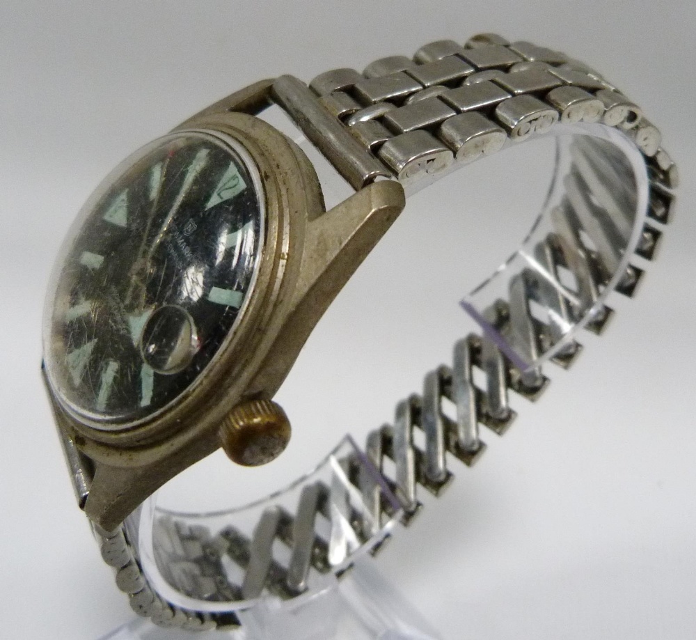 Sicura 23 jewels Superwaterproof 400 vacuum tested manual wind diver's watch, c. 1960s, case - Image 12 of 13