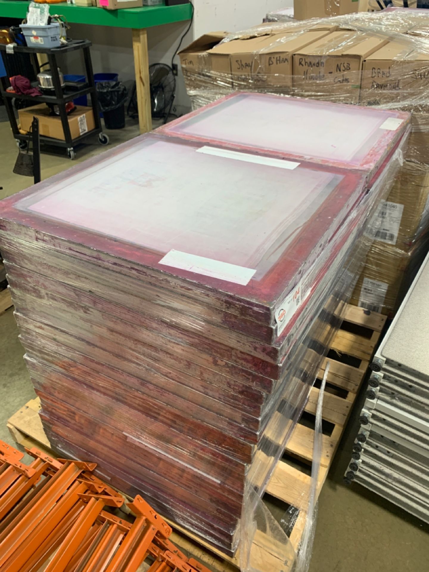Lot of (44) Frames for Silk Screen Printing