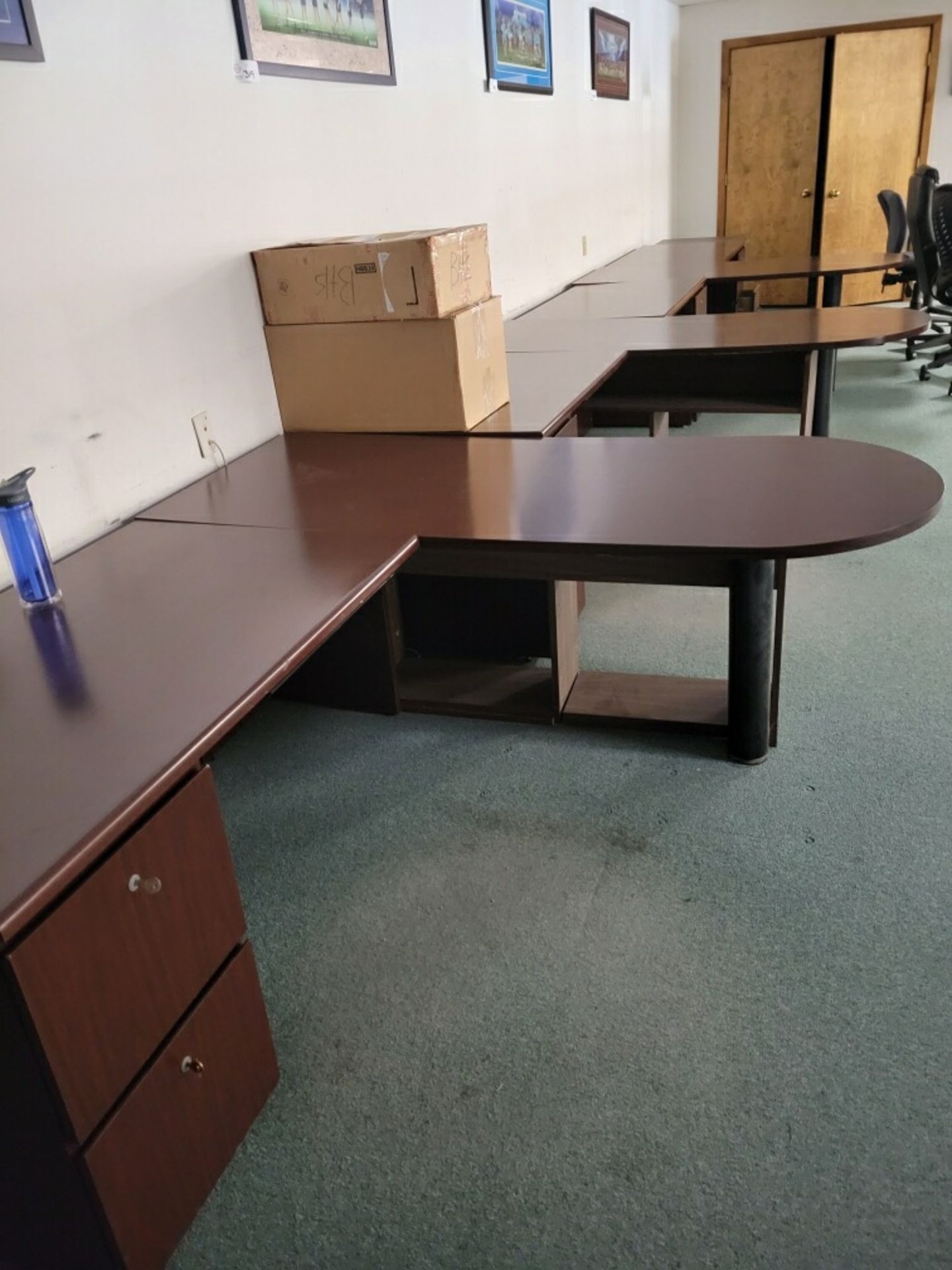 Lot of (6) Desks and (7) Chairs