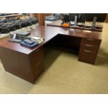 Desk with right return