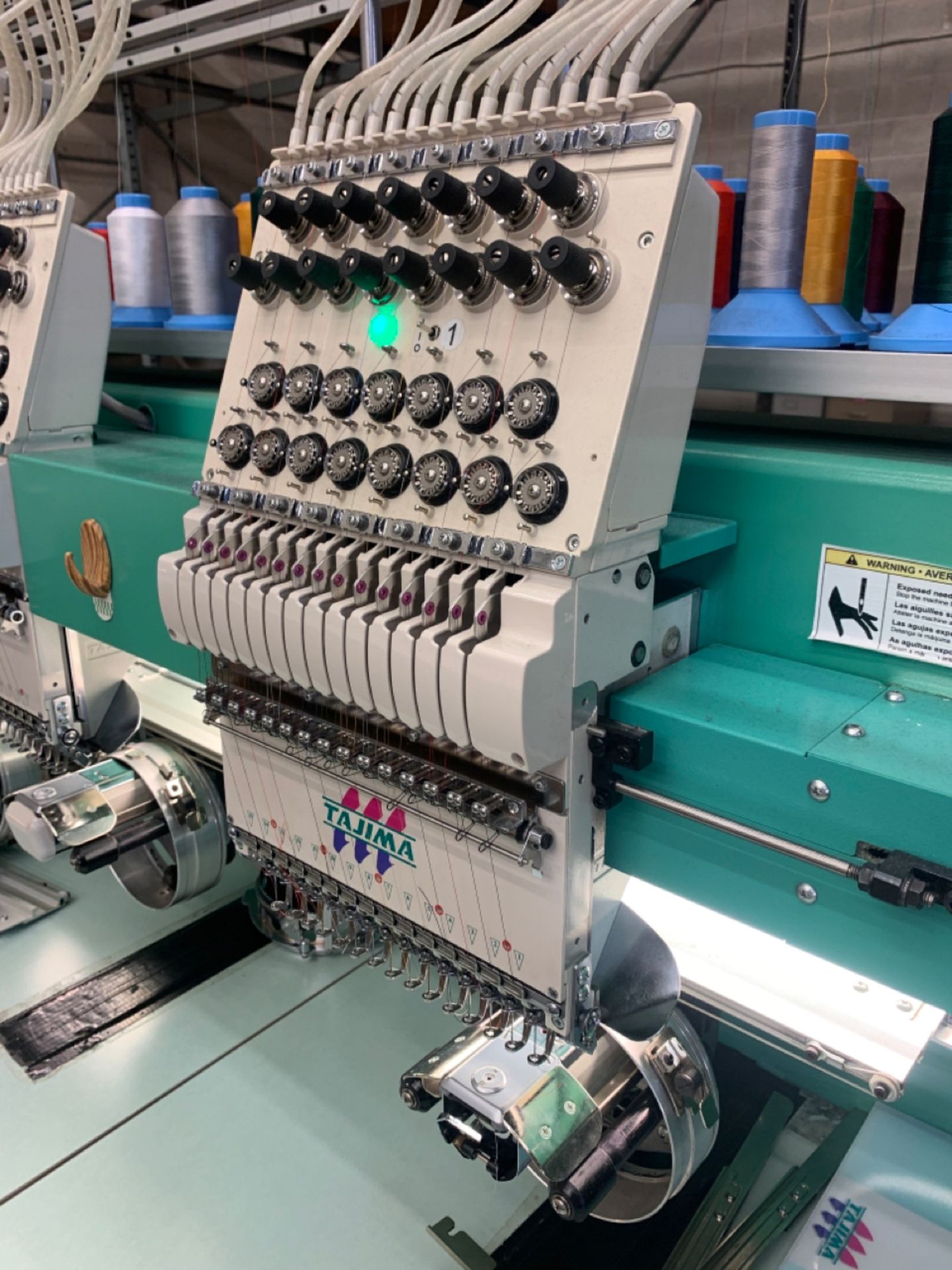 Tajima 4-Head Embroidery Machine TFMX-IIC1504 - Image 4 of 12