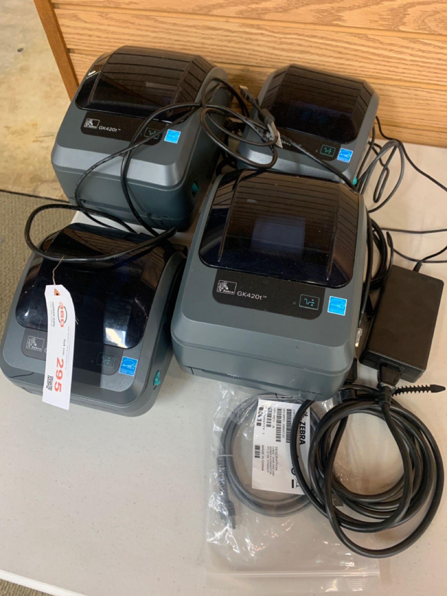 Lot of (4) Zebra Thermal receipt printers