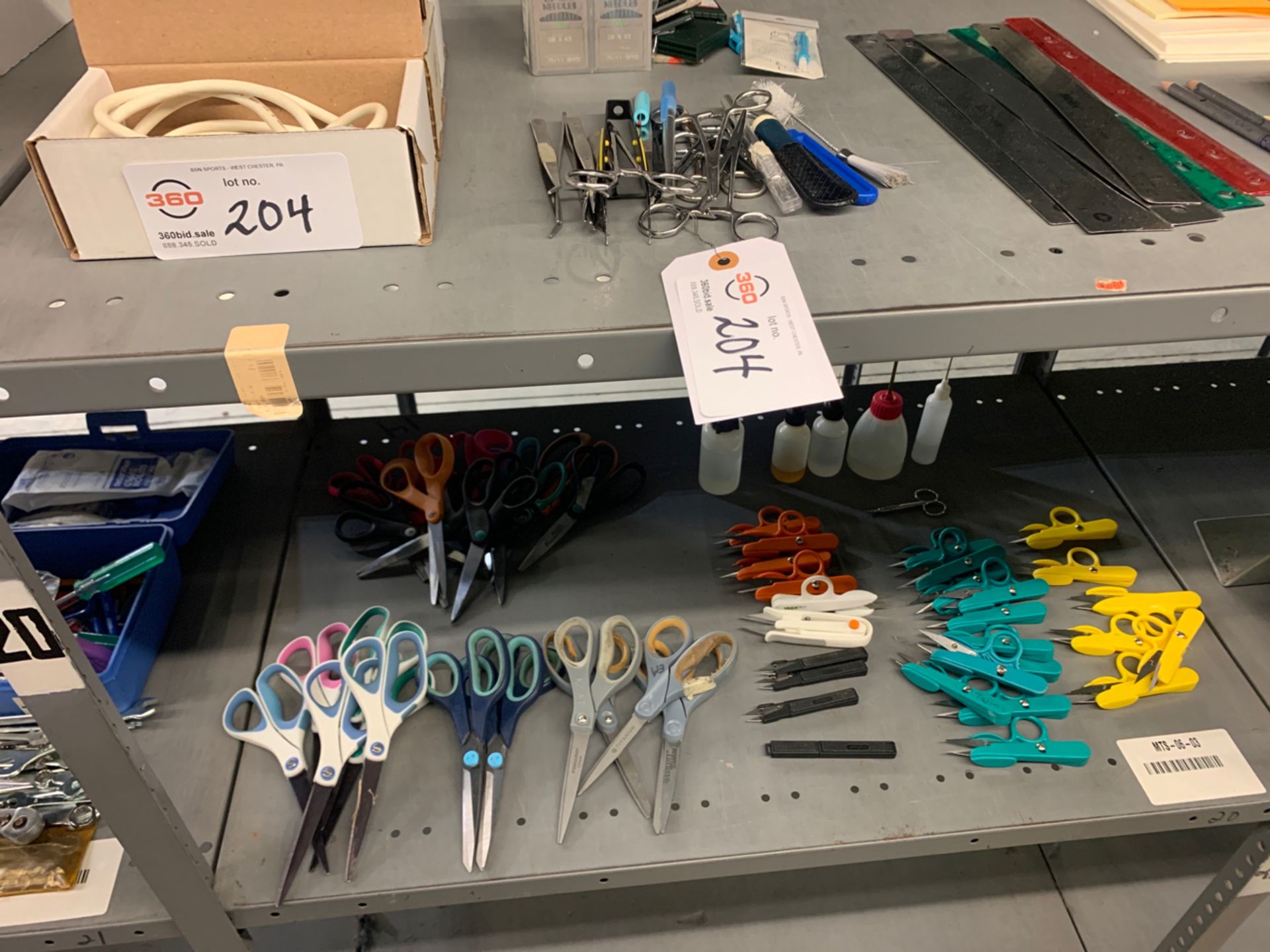 Lot of assorted embroidery tools, supplies and parts. - Image 3 of 3