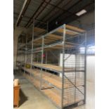 Lot of (6) Sections of Light Duty Pallet Racking