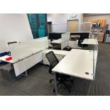 LOT: (4) Work Stations, (4) Chairs, (2) Tables