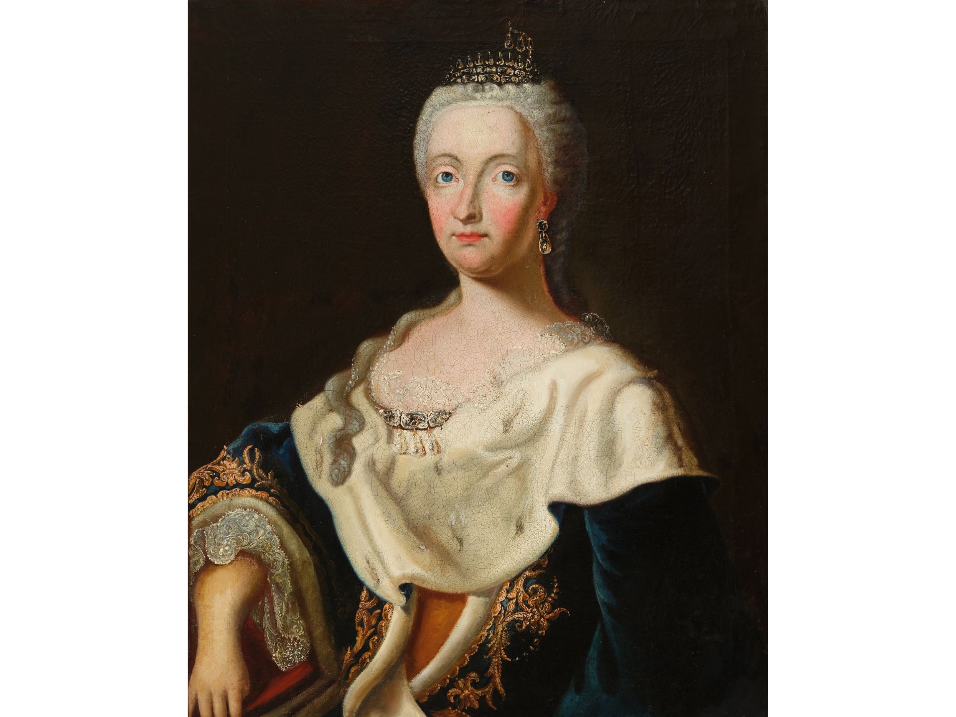 Unbekannter Maler, Portrait von Maria Amalia von Österreich (1701-1756), Um 1730 