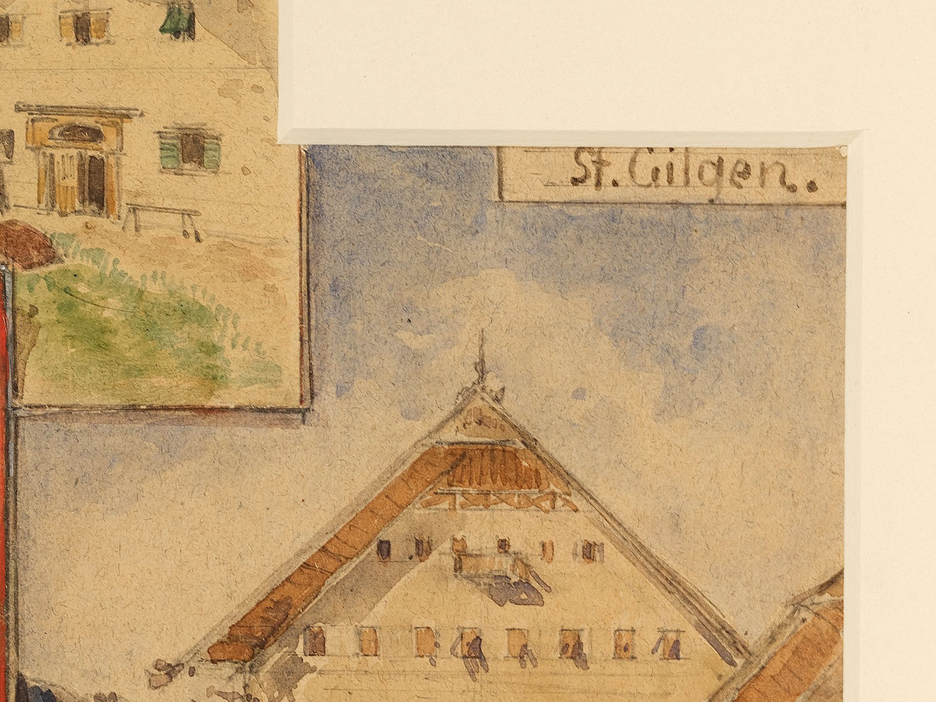 Friedrich Zeller, Steyr 1817 - 1896 Salzburg, Zugeschrieben, Neun Ansichten von St. Gilgen - Bild 3 aus 5