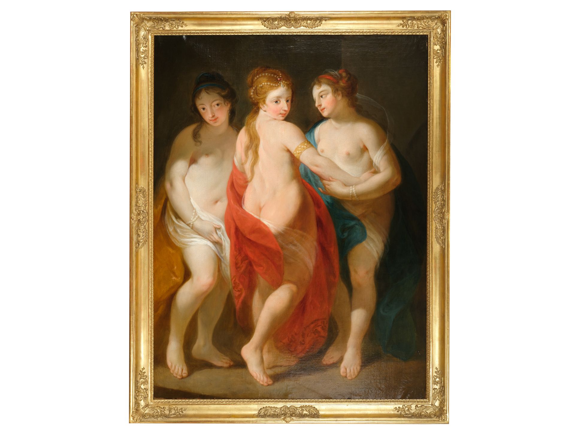 Johann Baptist Lampi the Elder, Romeno 1751 - 1830 Vienna, Three graces - Image 2 of 5