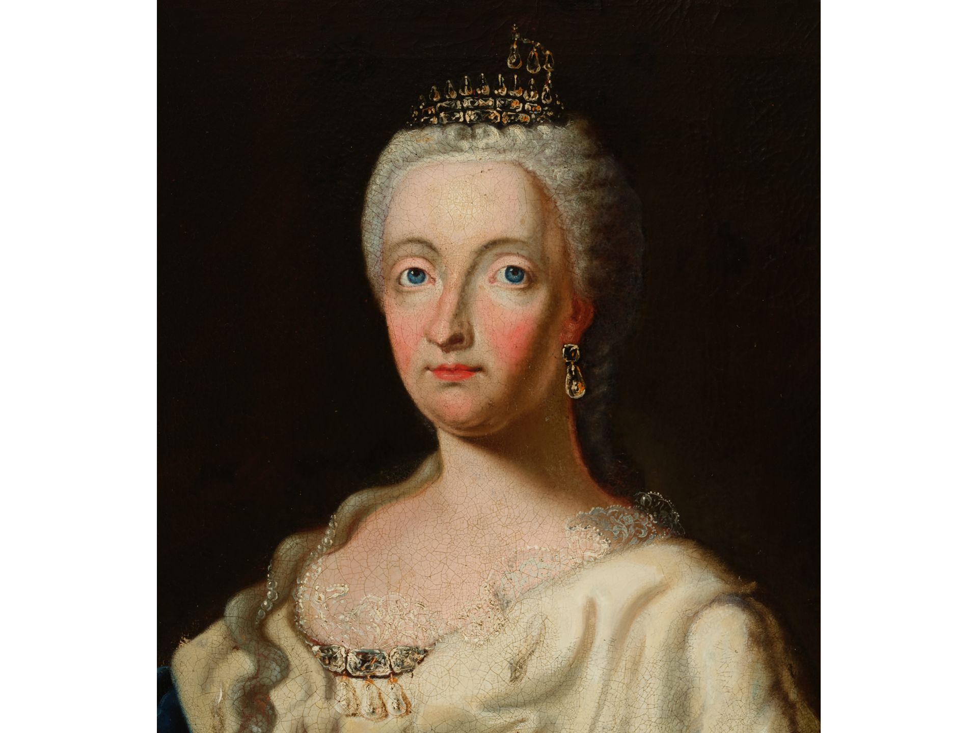 Unbekannter Maler, Portrait von Maria Amalia von Österreich (1701-1756), Um 1730  - Bild 3 aus 5