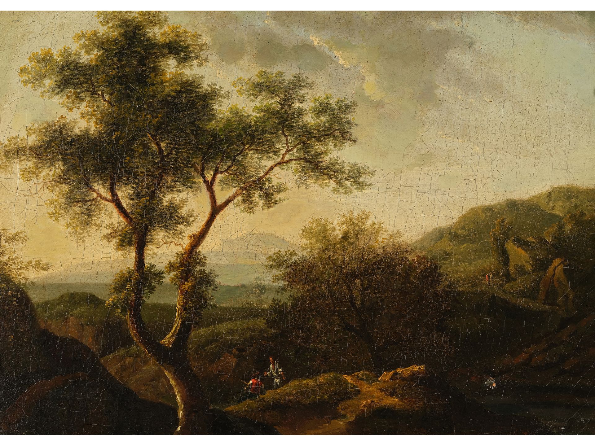 Christian Hilfgott Brand, Frankfurt on the Oder 1695 - 1756 Vienna, Attributed, Classical landscape