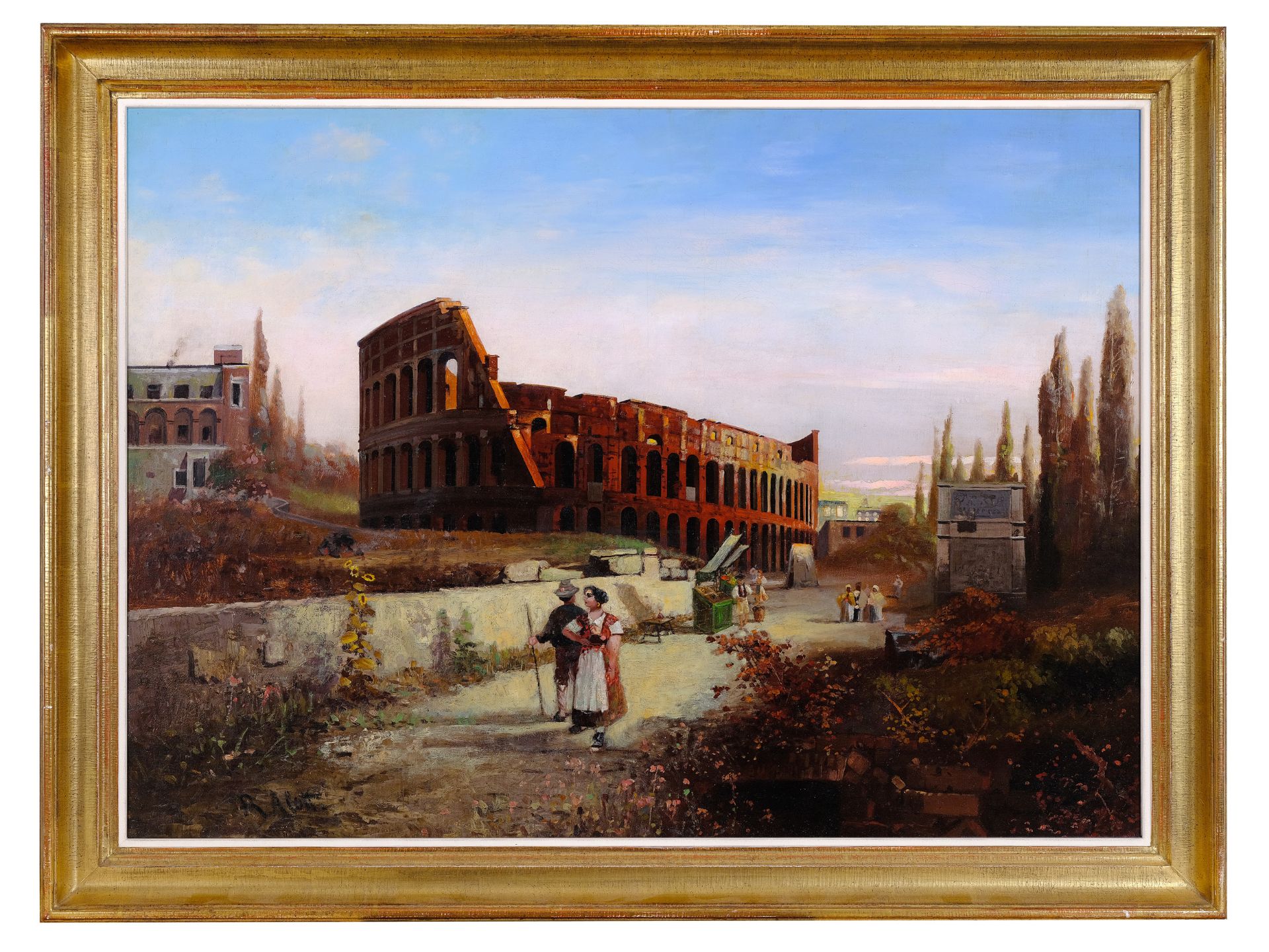 Robert Alott, Graz 1850 - 1910 Vienna, View of the Colosseum in Rome - Image 2 of 7