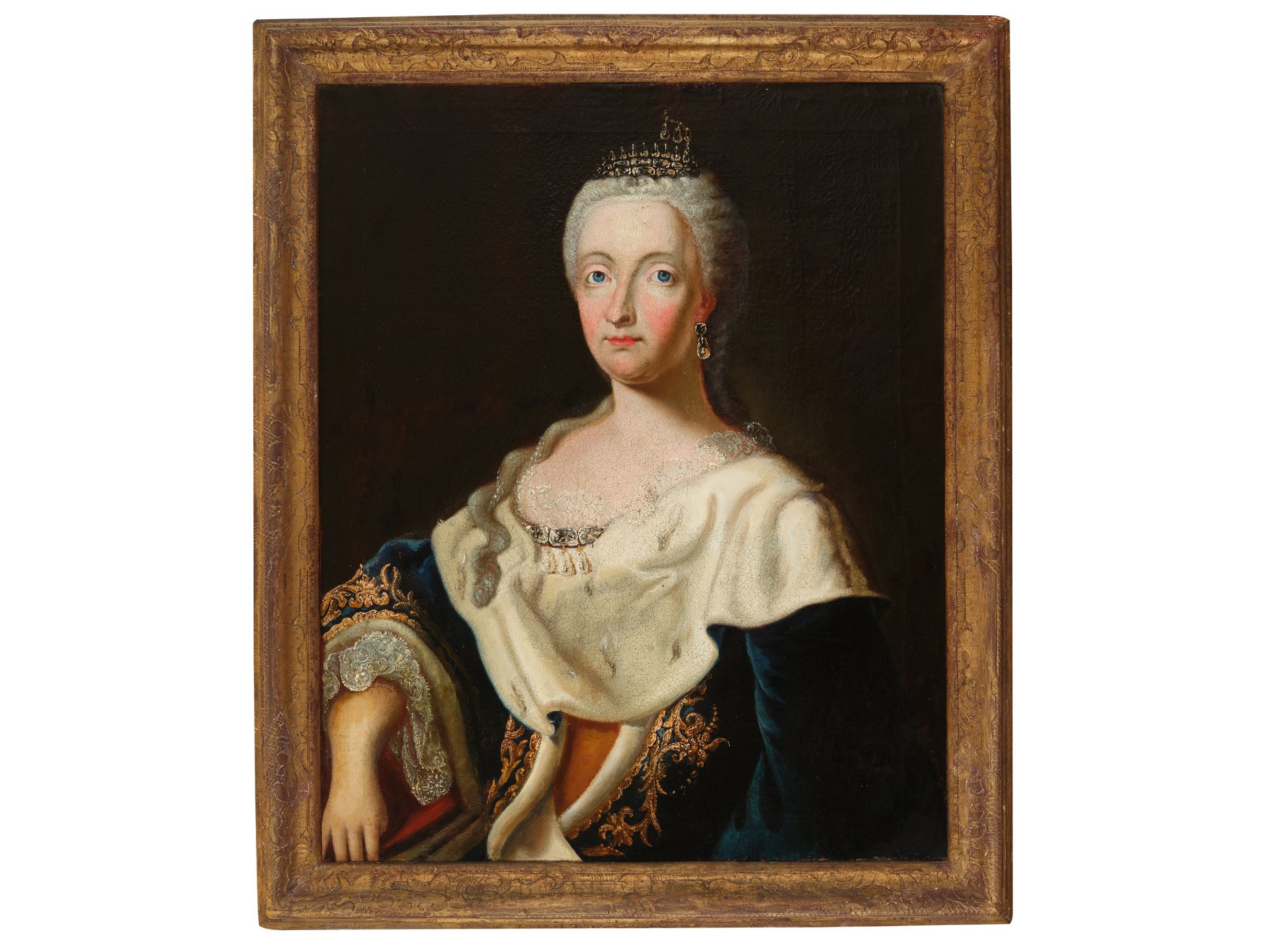 Unbekannter Maler, Portrait von Maria Amalia von Österreich (1701-1756), Um 1730  - Bild 2 aus 5