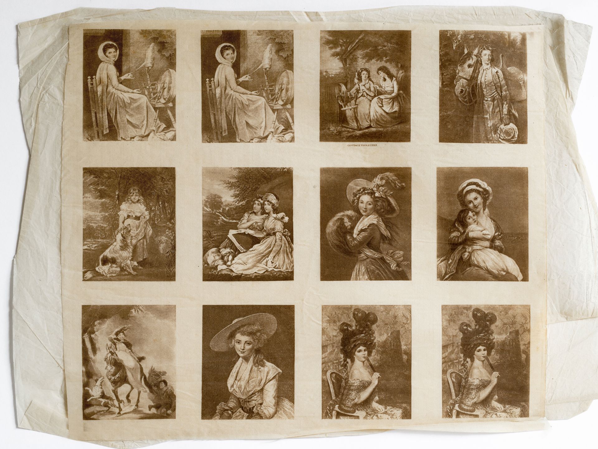 „12 Damenportraits“, Kupferstiche