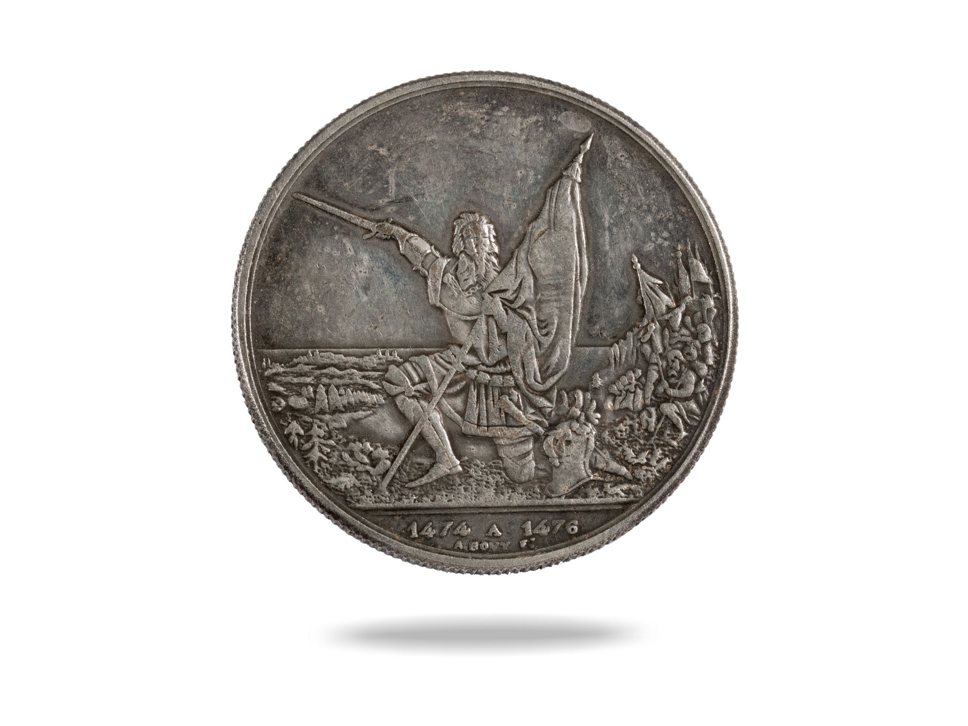 Silver coin, Federal Shooting Festival in St. Gallen, 1874