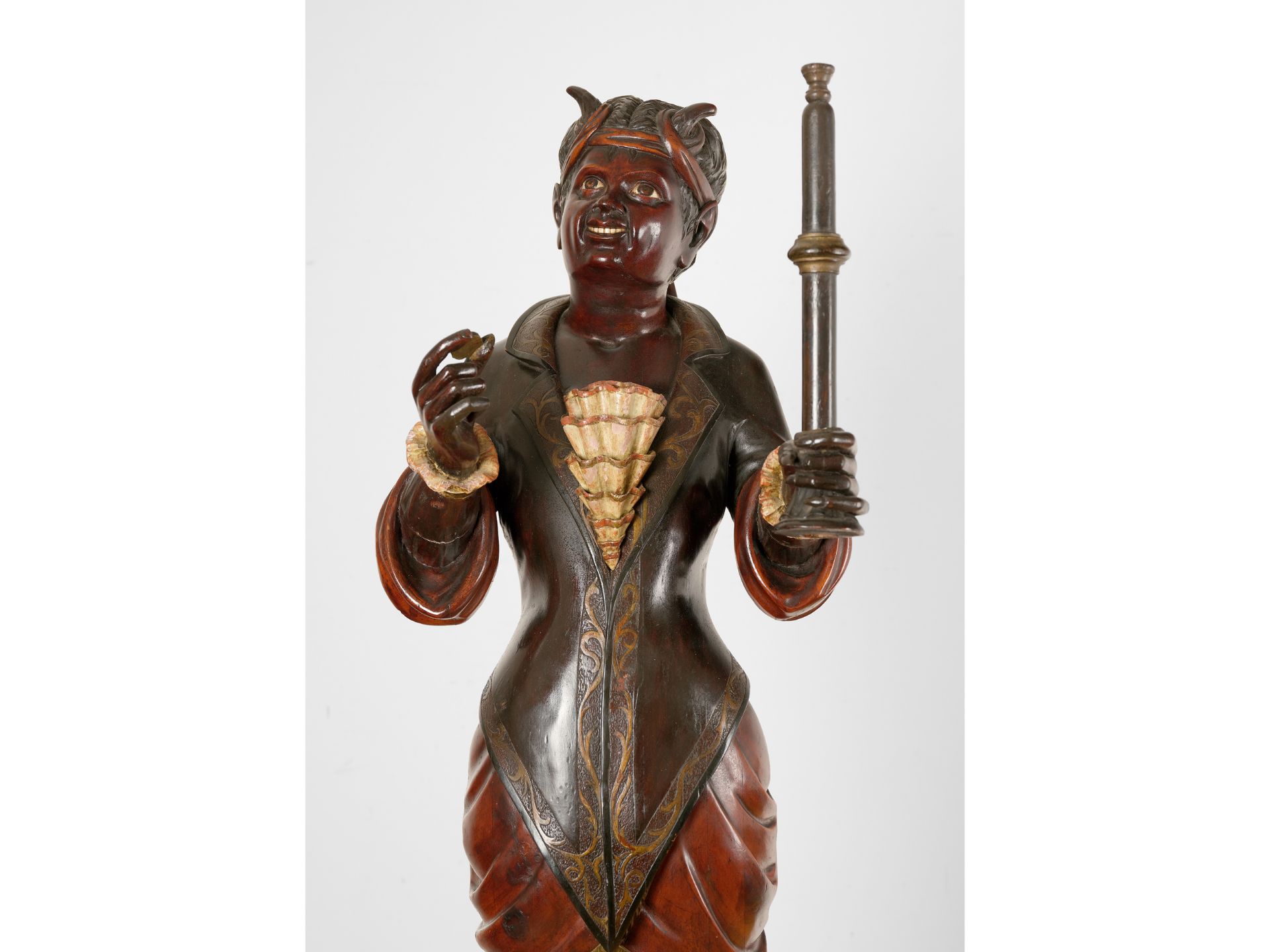 Lamp base in the form of a she devil, Italy/Venice, Around 1900 - Image 11 of 12