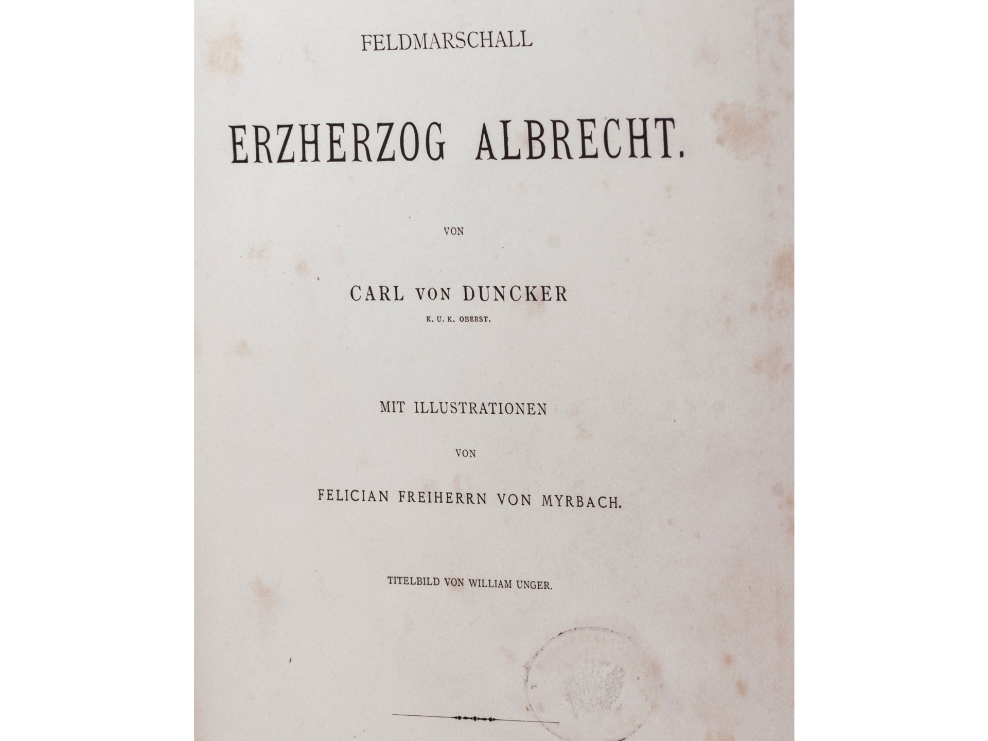 Erzherzog Albrecht, Herausgegeben von Karl von Duncker - Bild 8 aus 8
