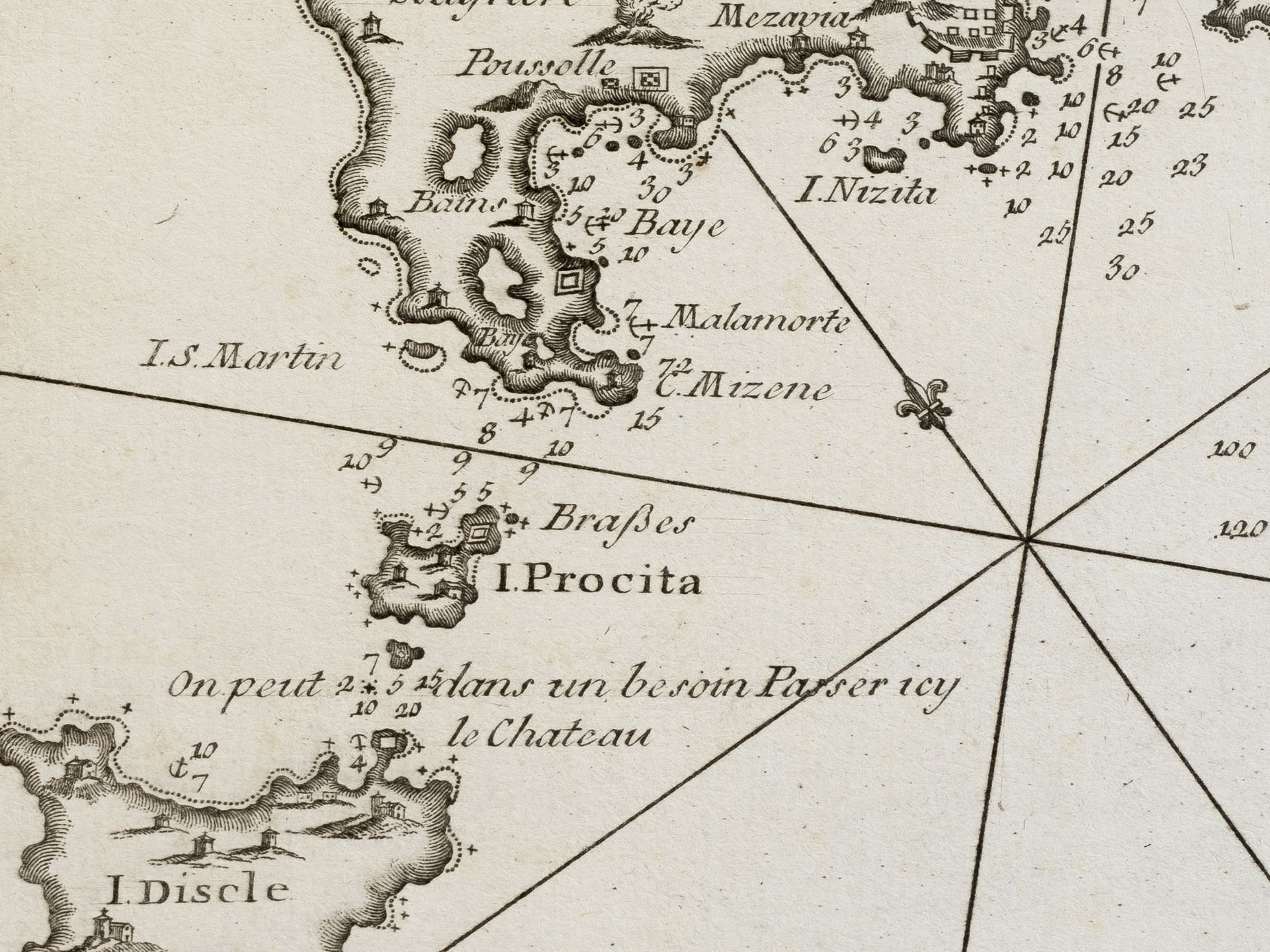 „Golfe de Naples“, Historische Karte, Frankreich - Bild 3 aus 3