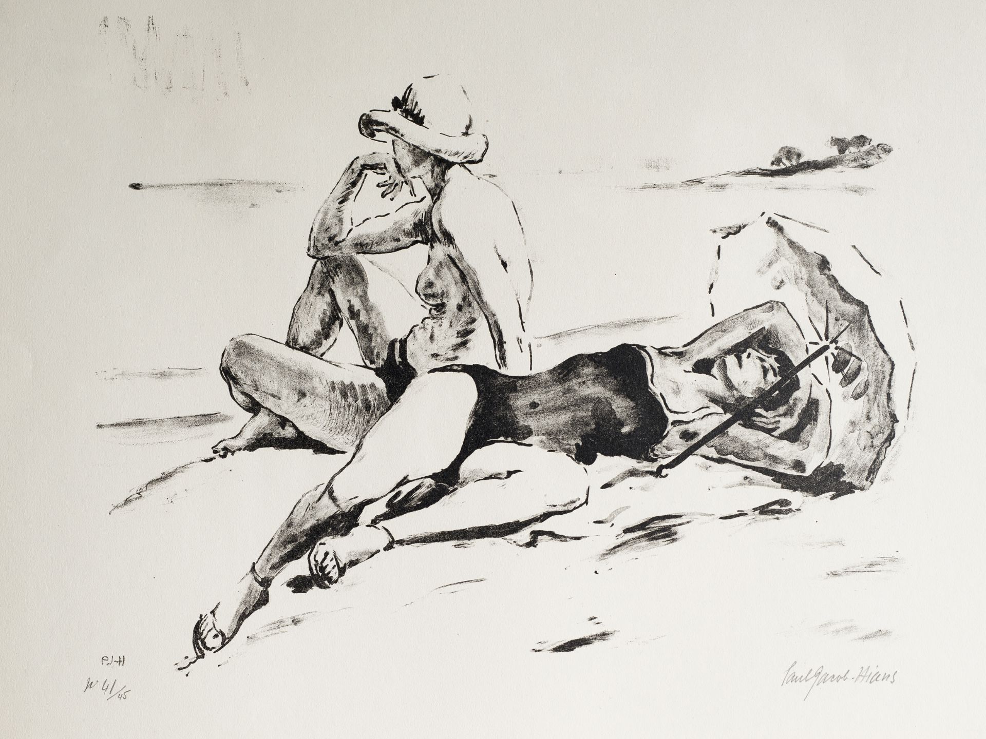 Paul Jacob-Hians, Paris 1884 – 1967 La Garde-Freinet, „Femmes à la plage“